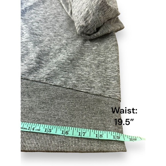 Zella Heather Gray Short Cropped Pullover Sweatshirt Size Small - Picture 6 of 10